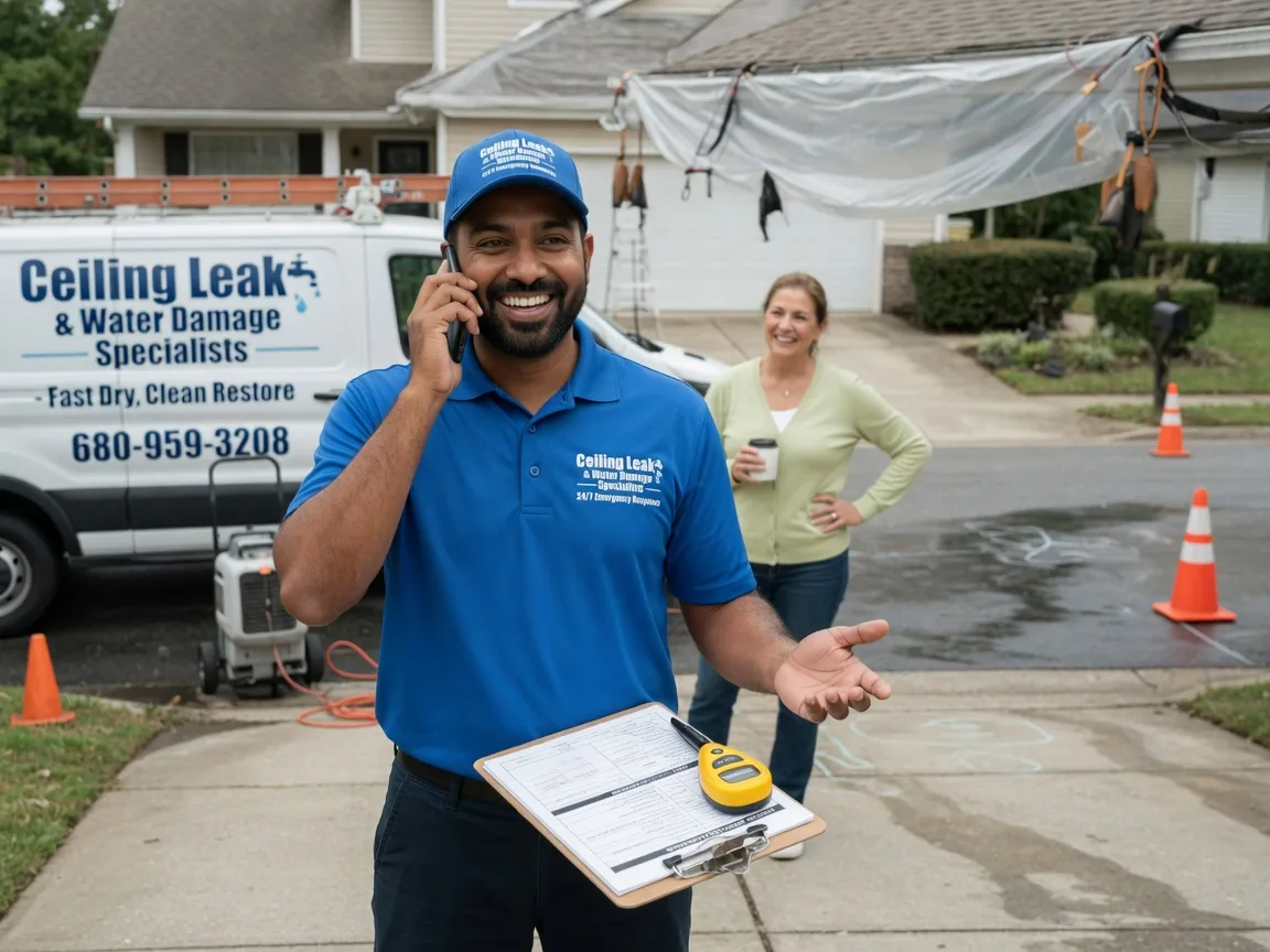Ceiling Leak Cleanup Kenesaw, NE FAQs